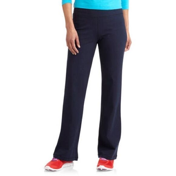 Navy Blue Straight Legged Danskin Jogging Track Pants - Picture 1 of 6